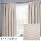 Hutton Jacquard Pencil Pleat Curtains