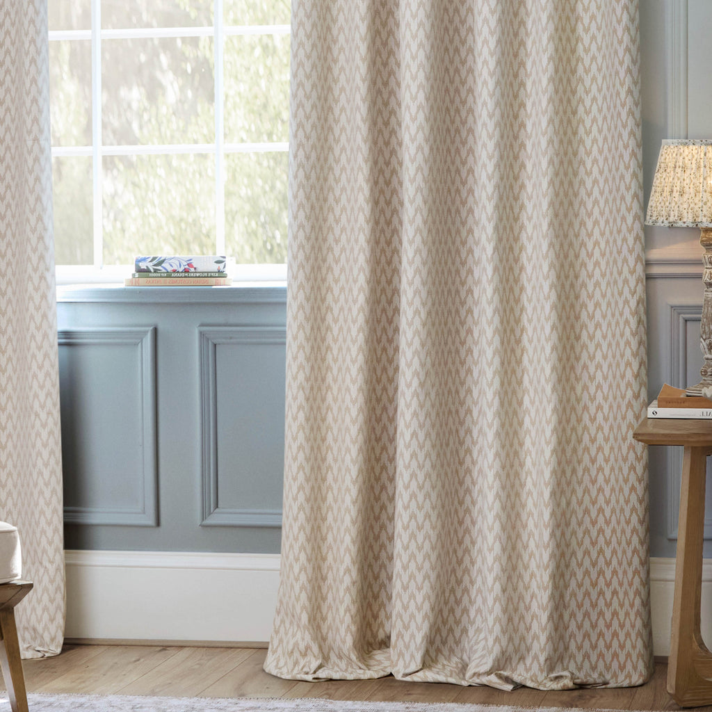 Hutton Jacquard Pencil Pleat Curtains
