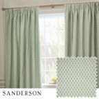 Hutton Jacquard Pencil Pleat Curtains