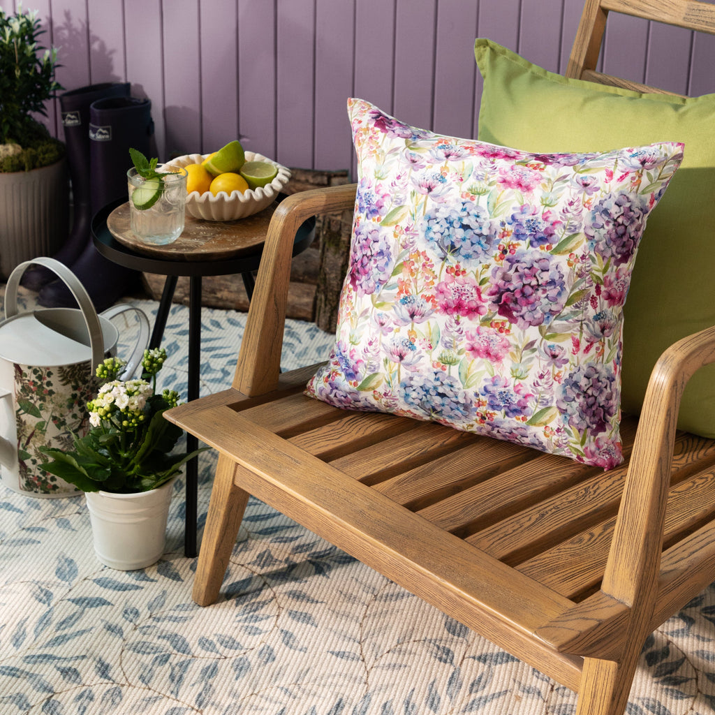 Hydrangea Outdoor Cushion