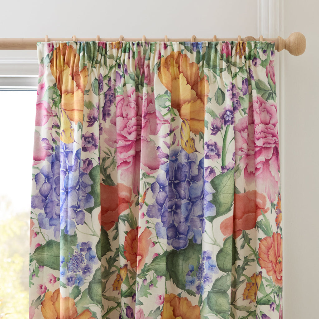 Idalia Printed Pencil Pleat Curtains