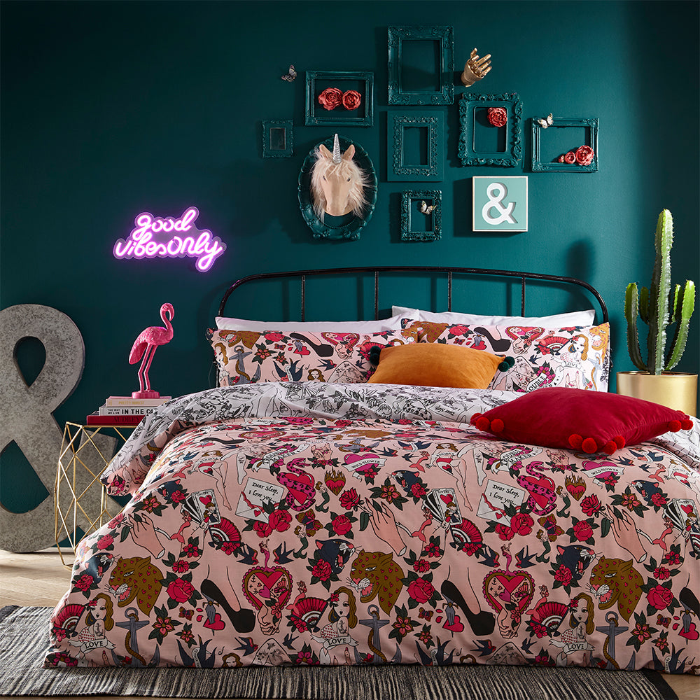 Inked Tattoo Inspired Duvet Cover Set