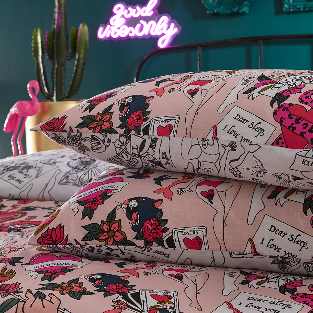 Inked Tattoo Inspired Duvet Cover Set