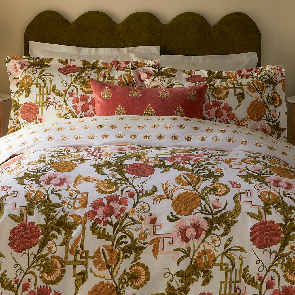 Ishana Reversible Floral Duvet Cover Set