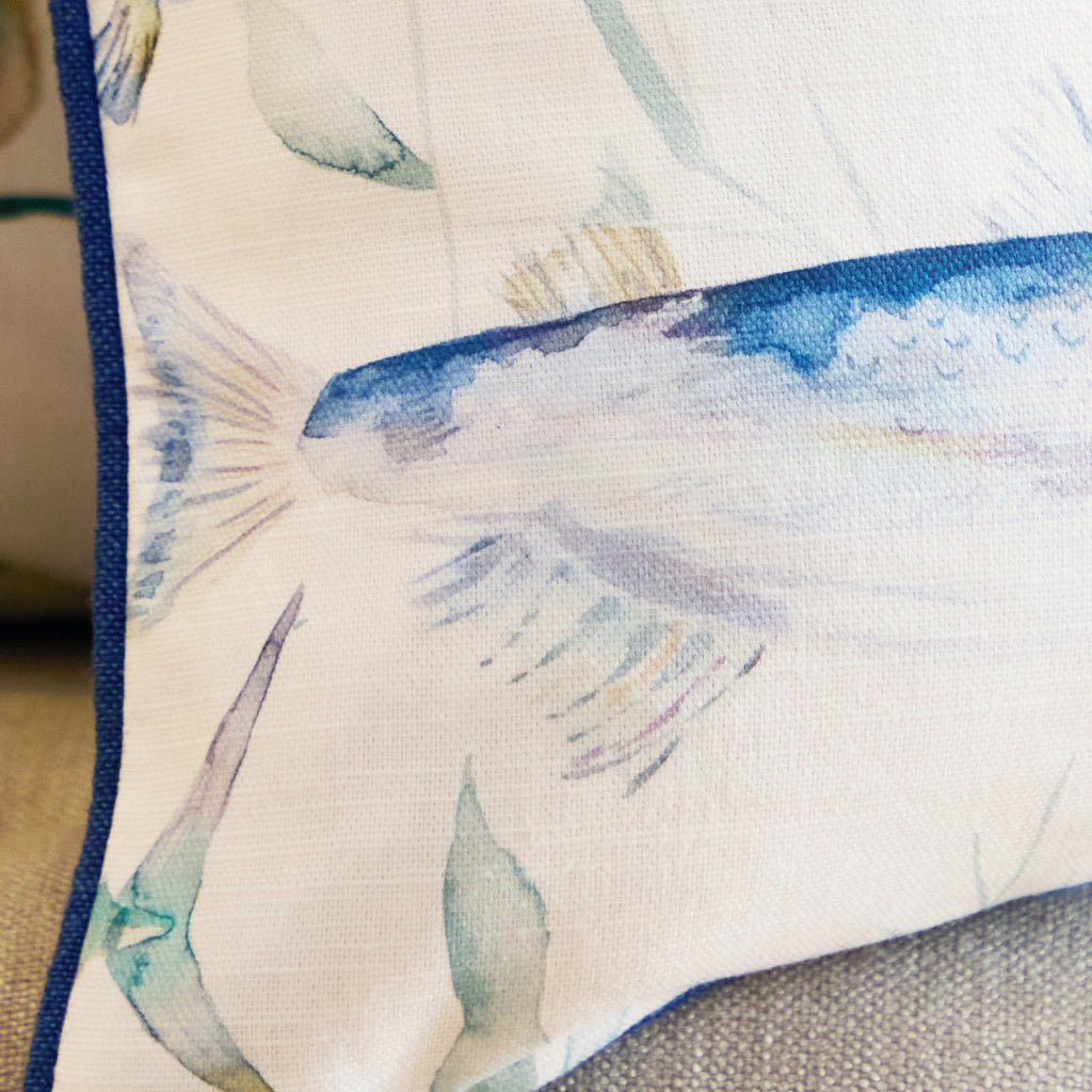 Ives Waters Printed Piped Cushion