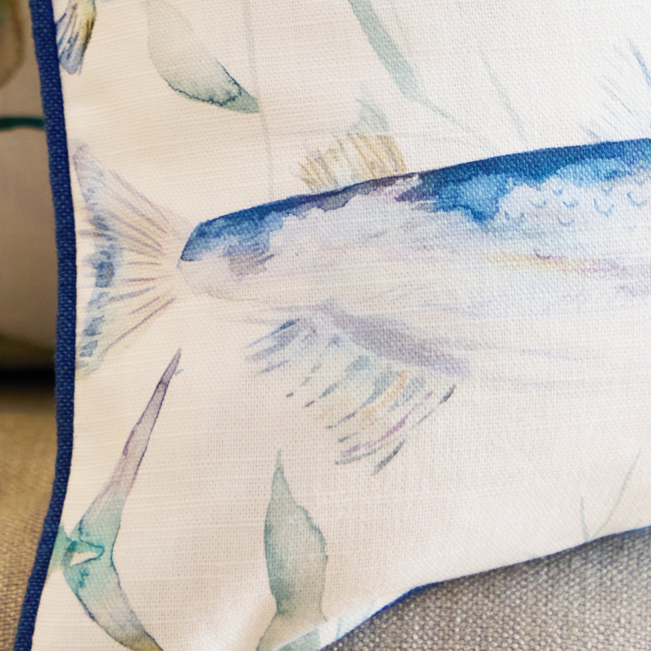 Ives Waters Printed Piped Cushion