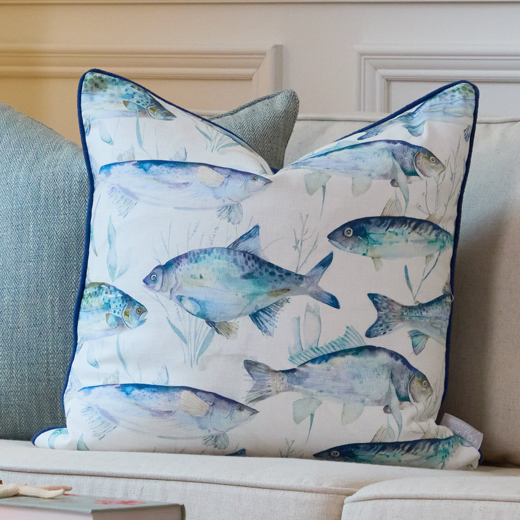 Ives Waters Printed Piped Cushion
