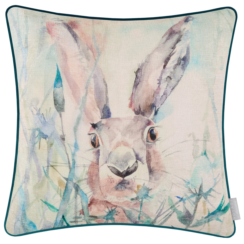 Jack Rabbit Printed Piped Cushion