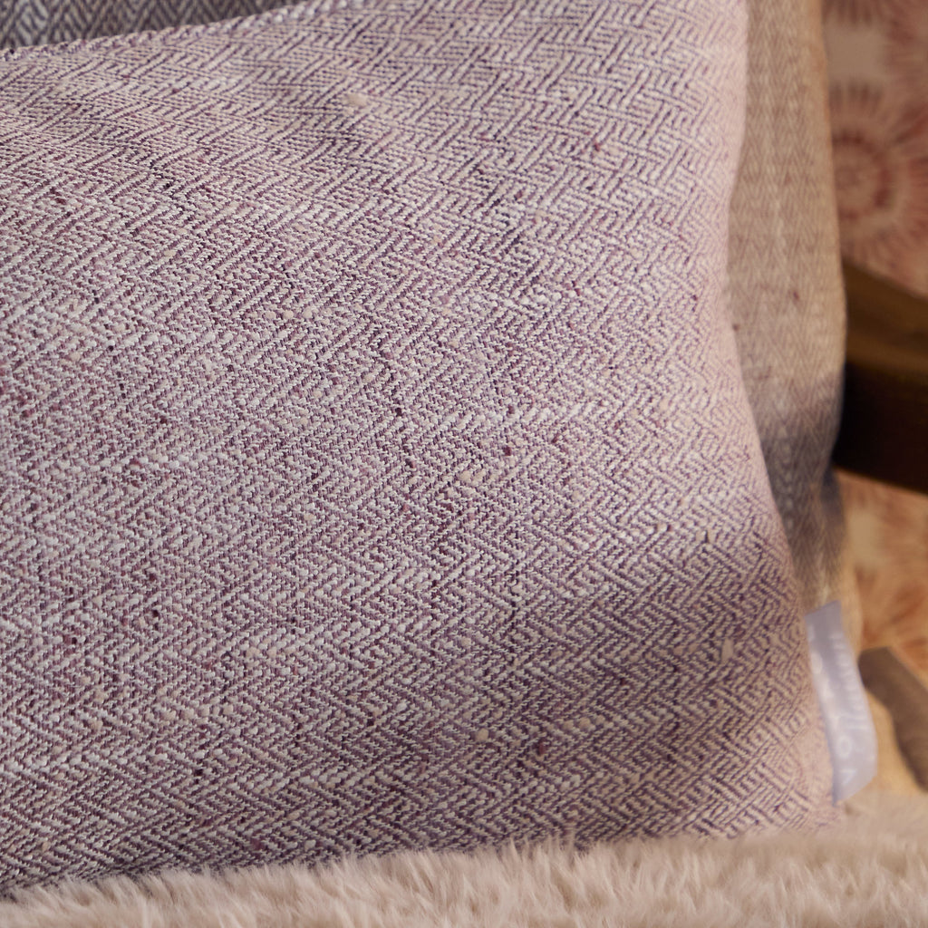 Jedburgh Textured Woven Rectangular Cushion