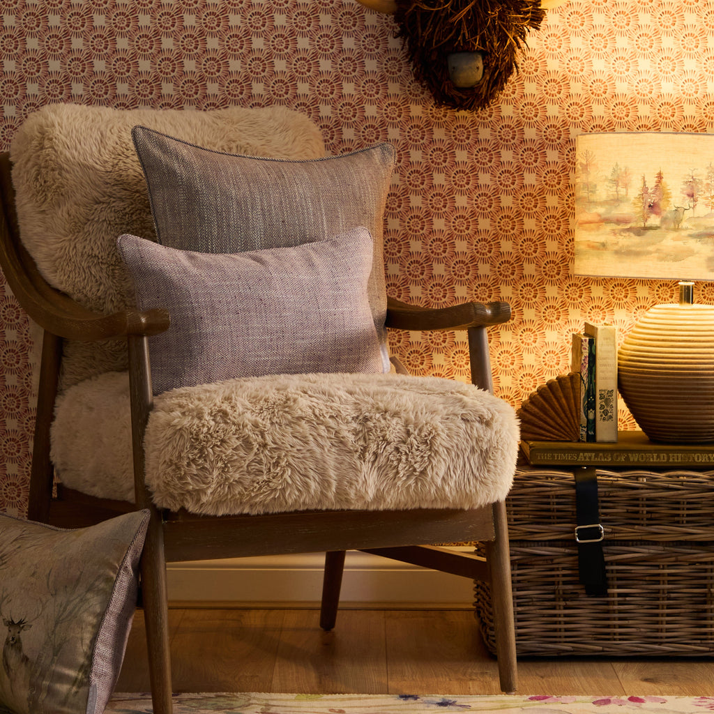 Jedburgh Textured Woven Rectangular Cushion