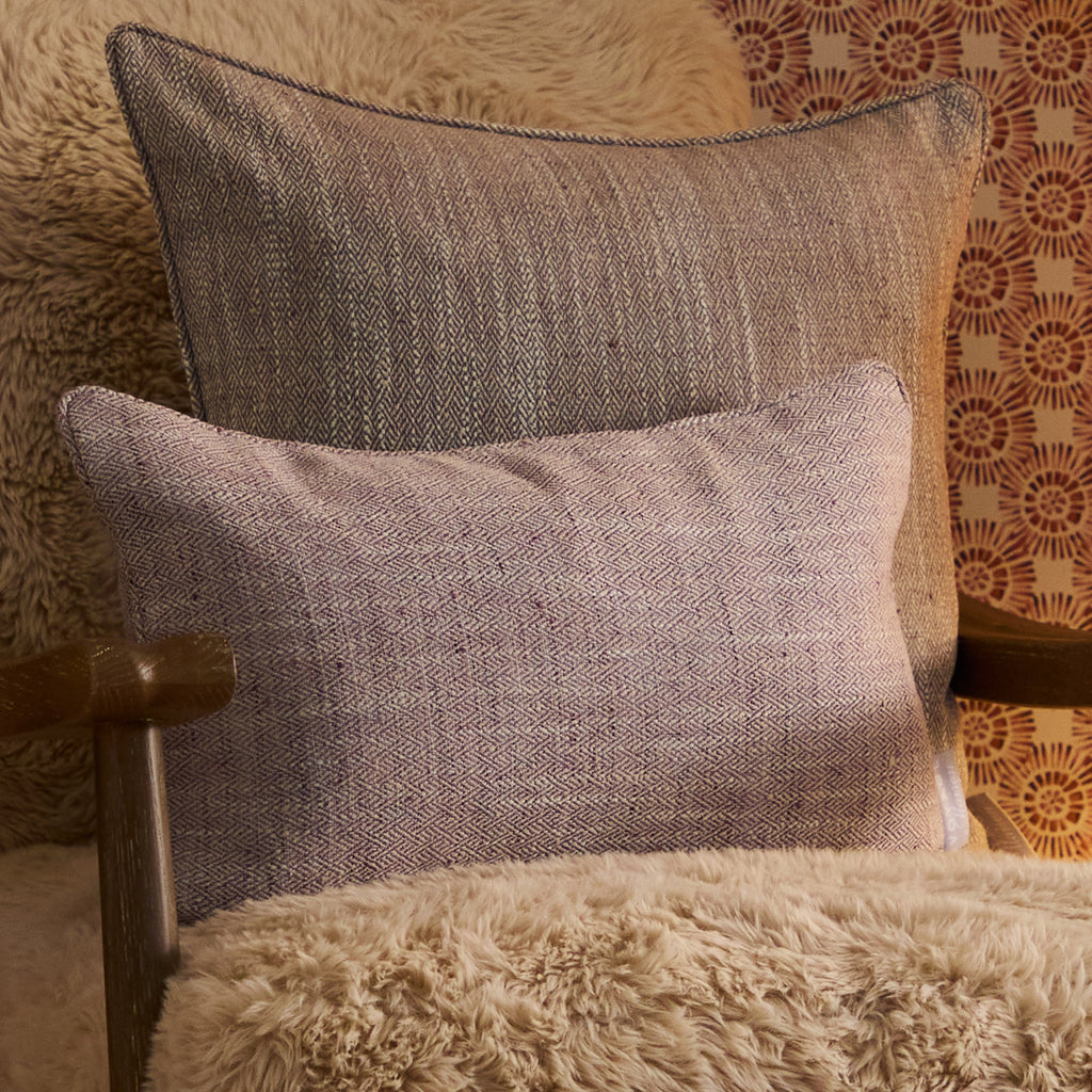 Jedburgh Textured Woven Rectangular Cushion
