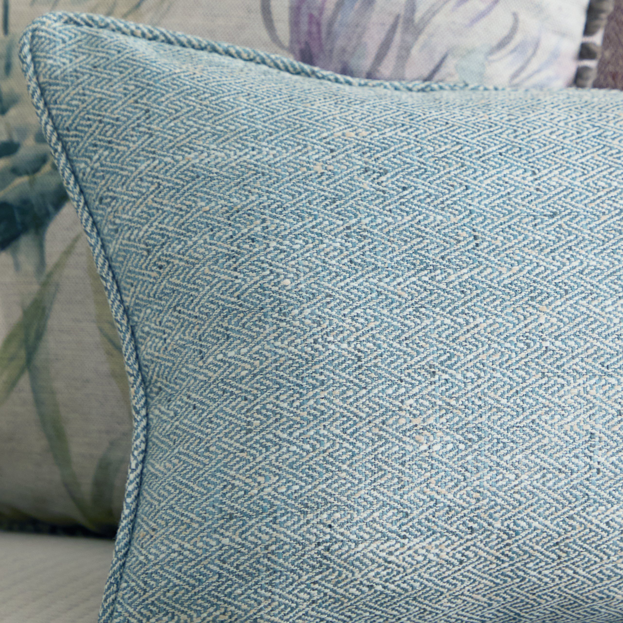 Jedburgh Textured Woven Rectangular Cushion