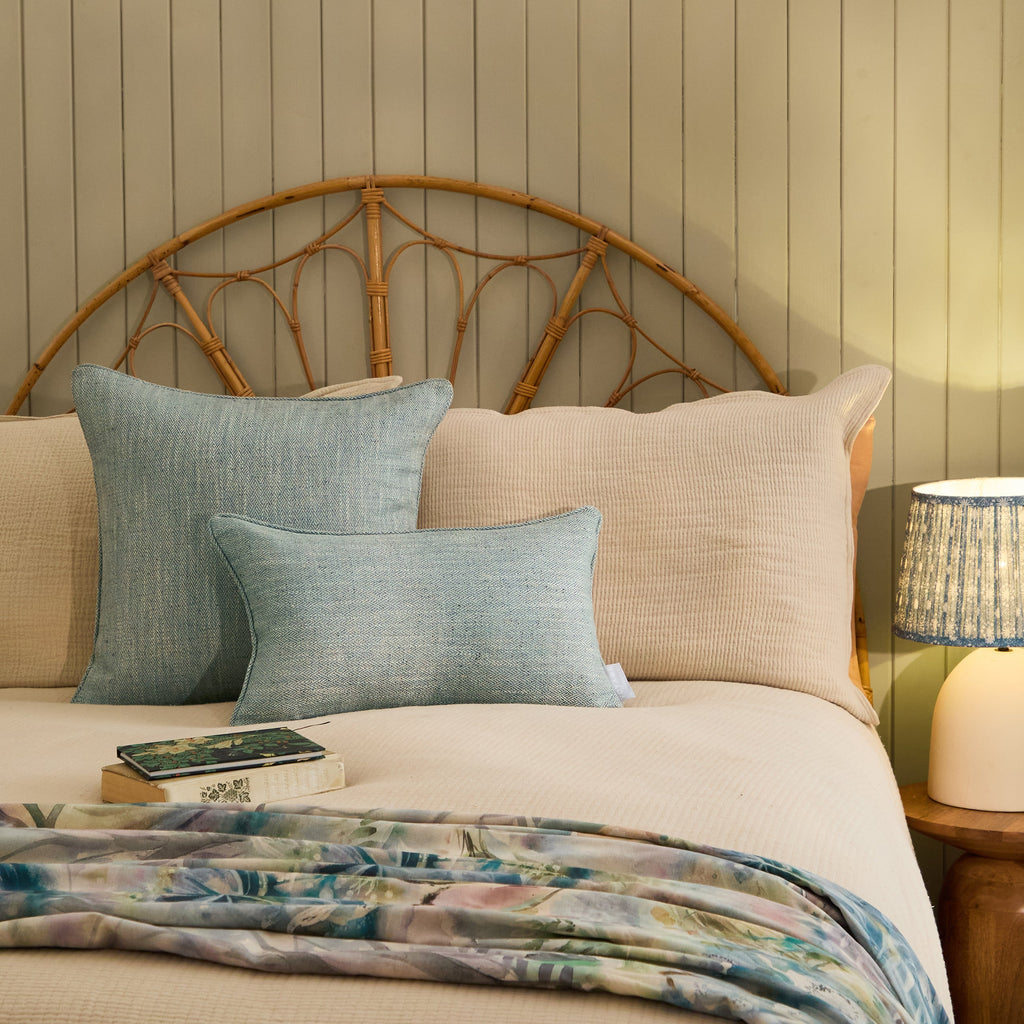 Jedburgh Textured Woven Rectangular Cushion