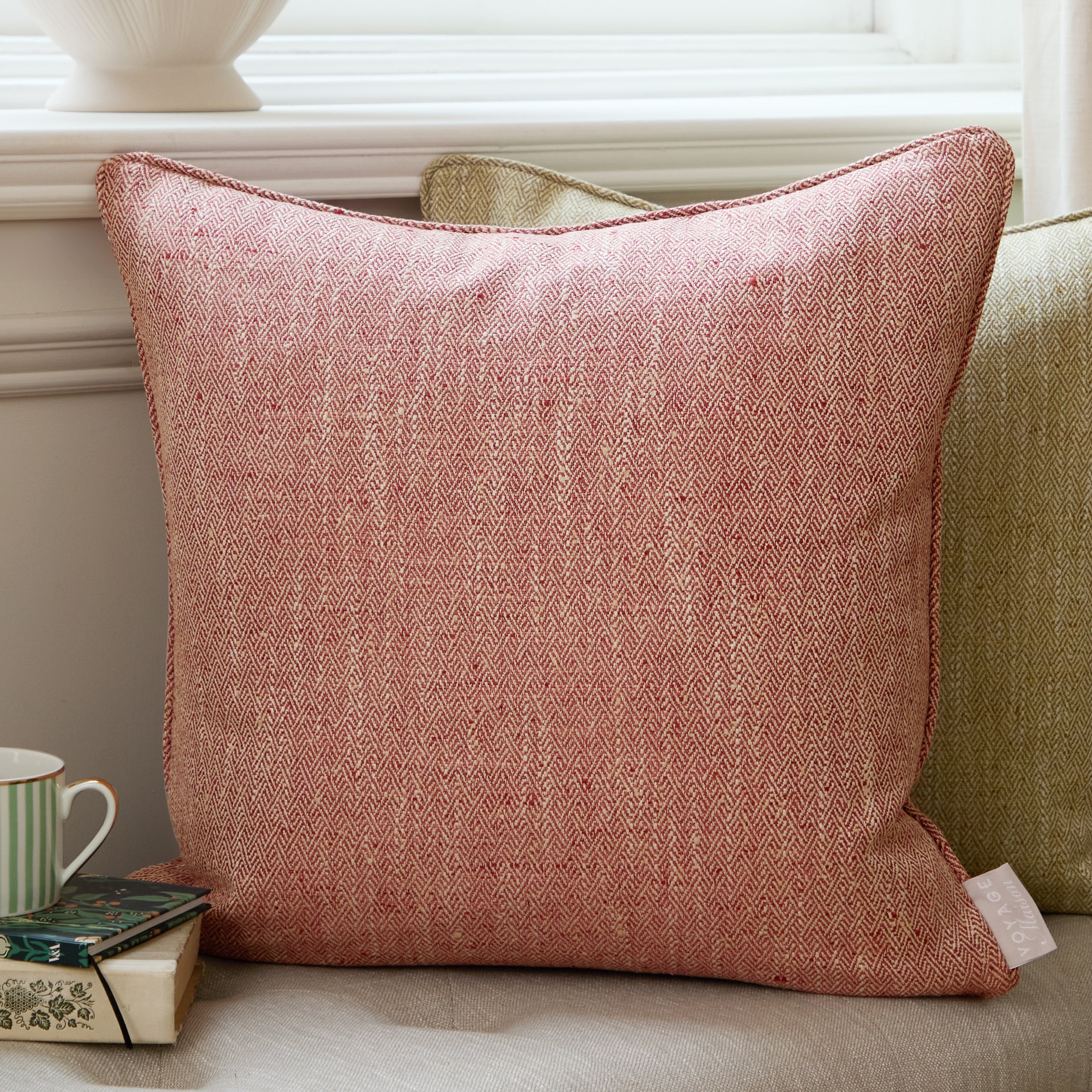 Jedburgh Textured Woven Square Cushion