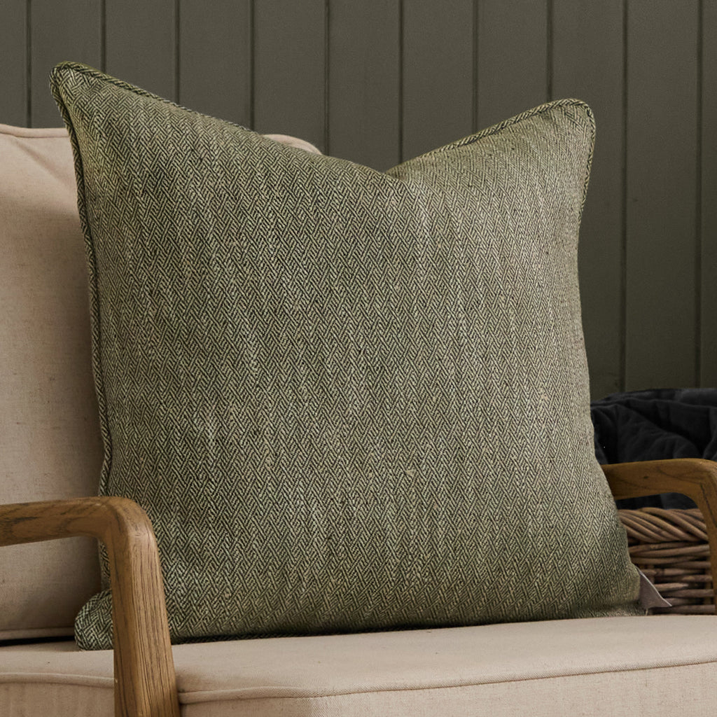 Jedburgh Textured Woven Square Cushion