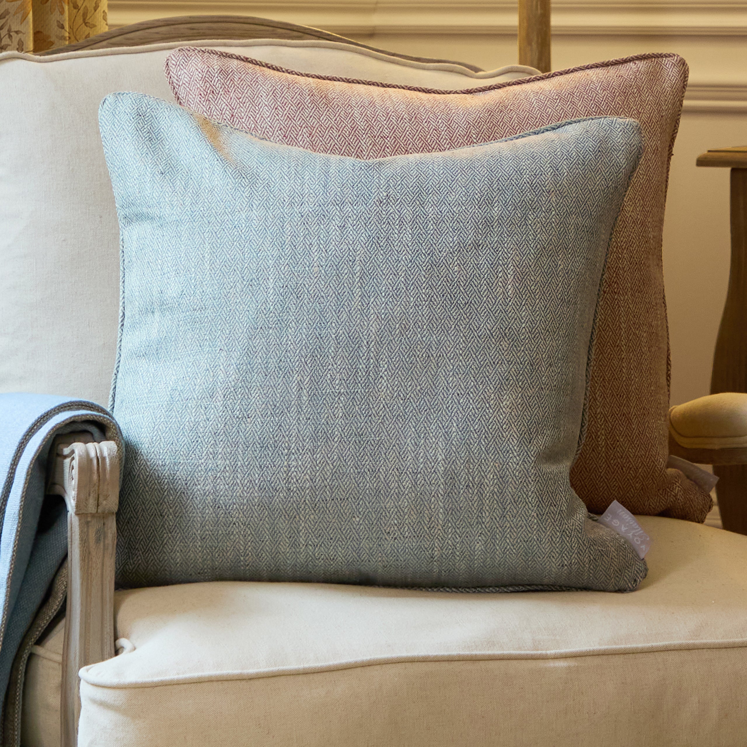Jedburgh Textured Woven Square Cushion