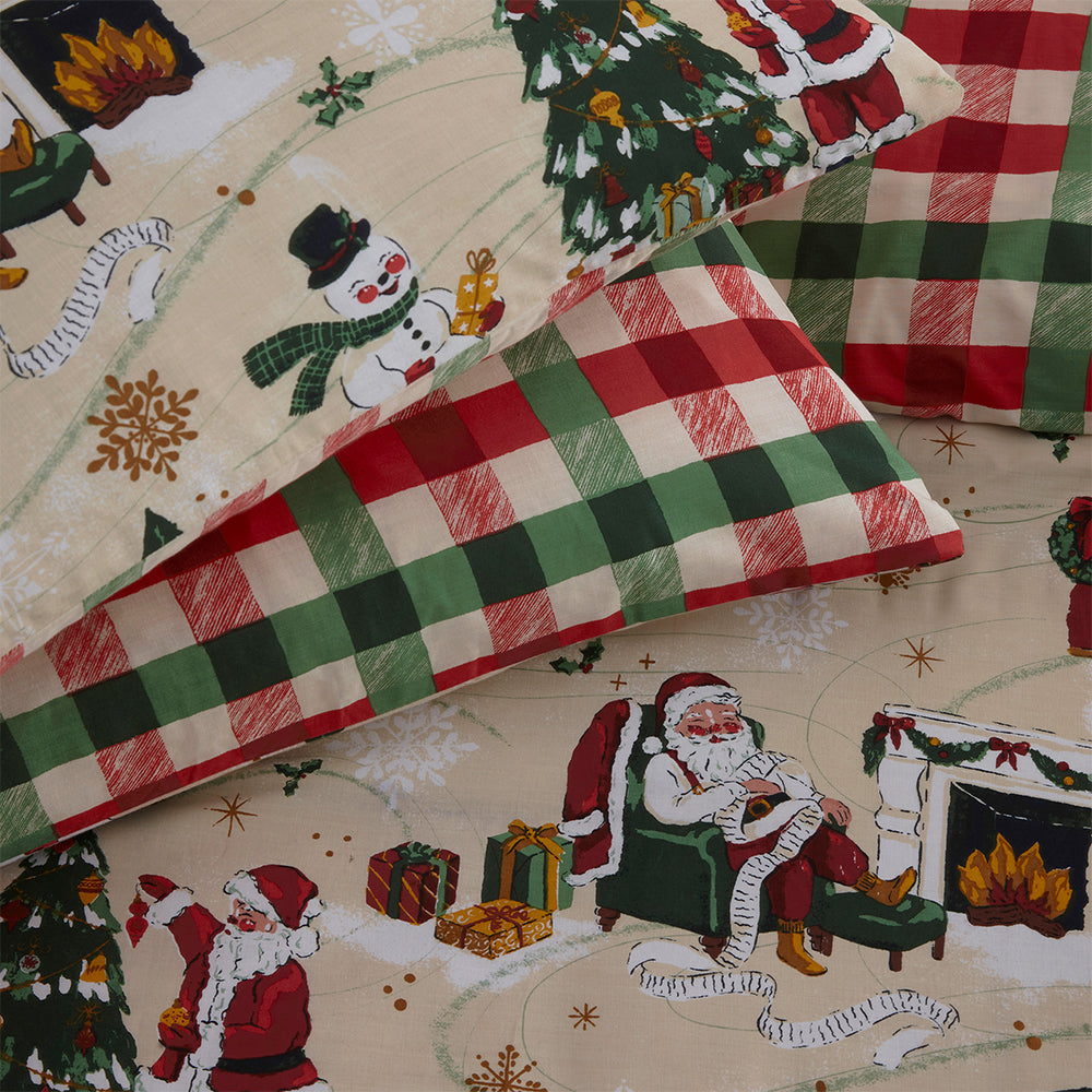Jolly Santa Christmas Duvet Cover Set