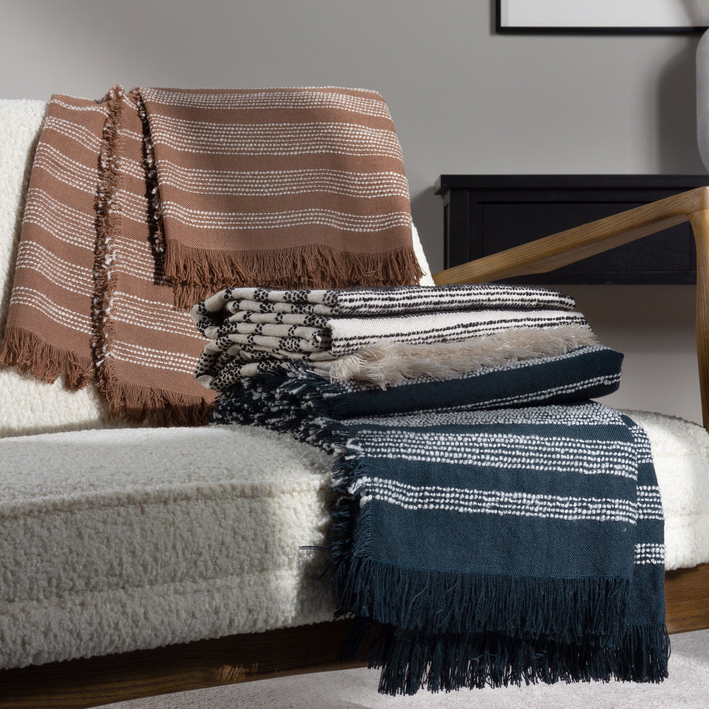 Jour Woven Fringed Throw