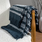 Jour Woven Fringed Throw
