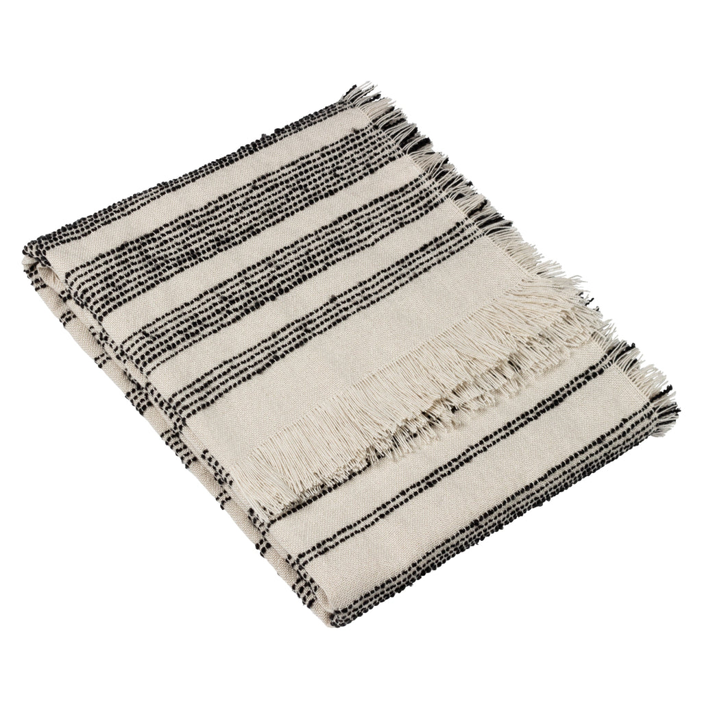 Jour Woven Fringed Throw