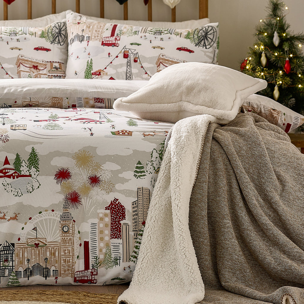 Joy To All Printed Duvet Cover Set