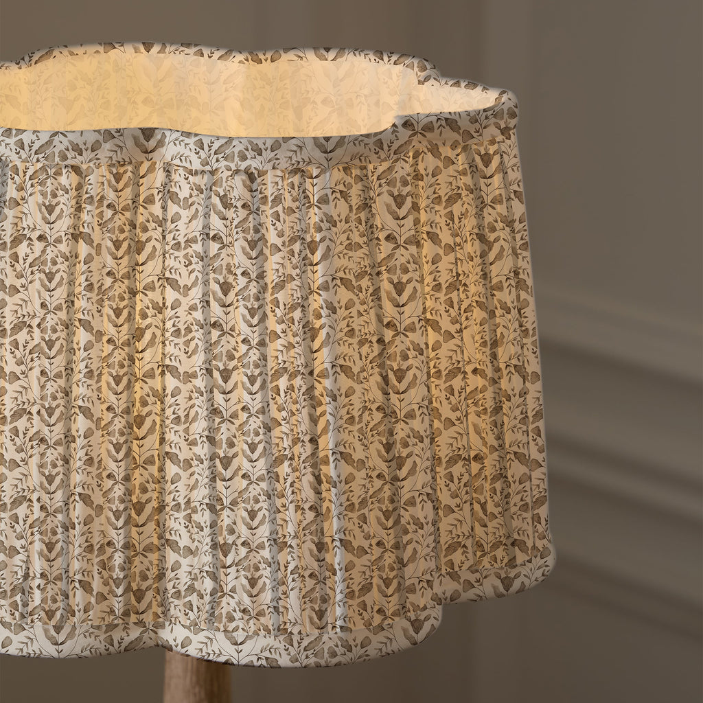 Juna Pleated Scalloped Lamp Shade