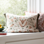 Juna Printed Ruche Fringe Cushion