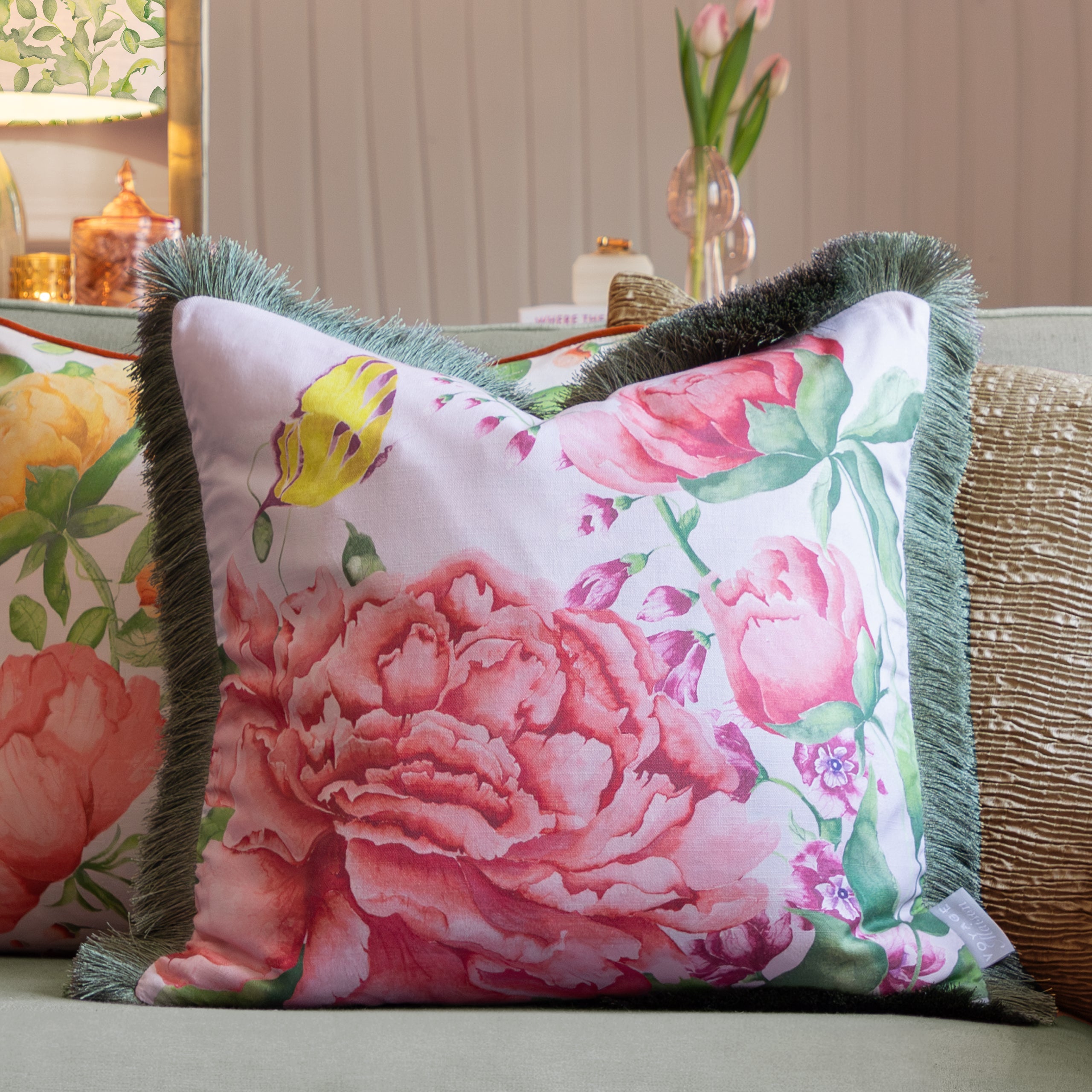 Junelle Printed Ruched Cushion