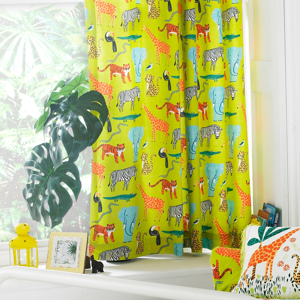 Jungletastic Kids Eyelet Curtains