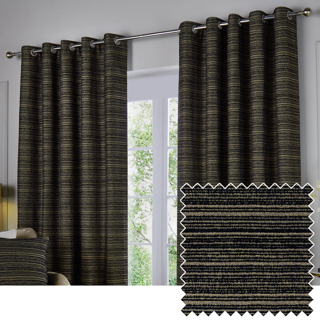 Jupiter Chenille Jacquard Eyelet Curtains