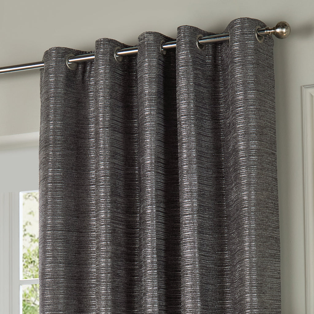 Jupiter Chenille Jacquard Eyelet Curtains