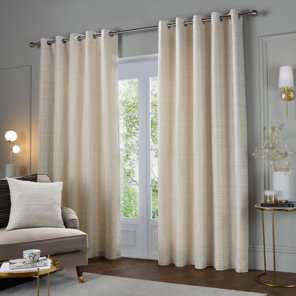 Jupiter Chenille Jacquard Eyelet Curtains