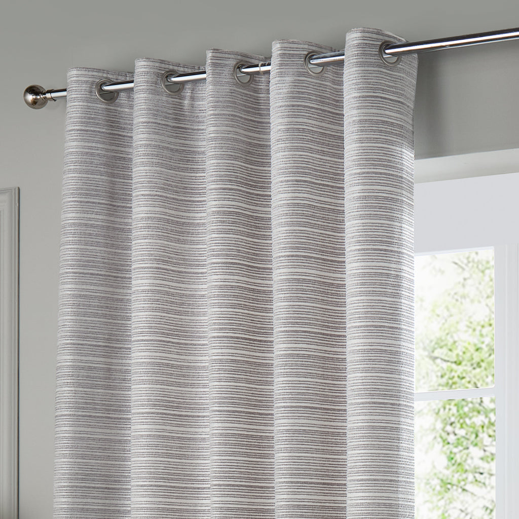Jupiter Chenille Jacquard Eyelet Curtains