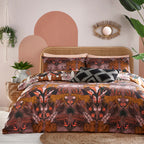 Kaihalulu Floral Printed Reversible Duvet Cover Set