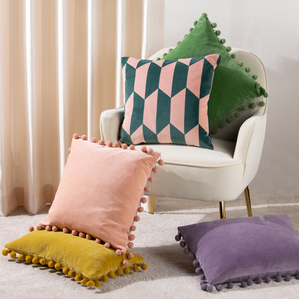 Kalho Geometric Velvet Cushion