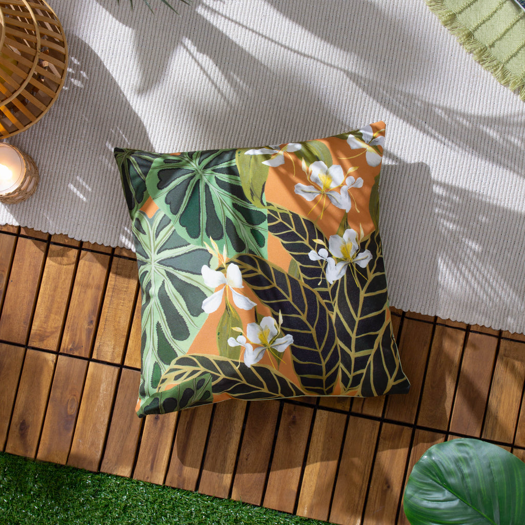 Kali Leaves Outdoor Cushion