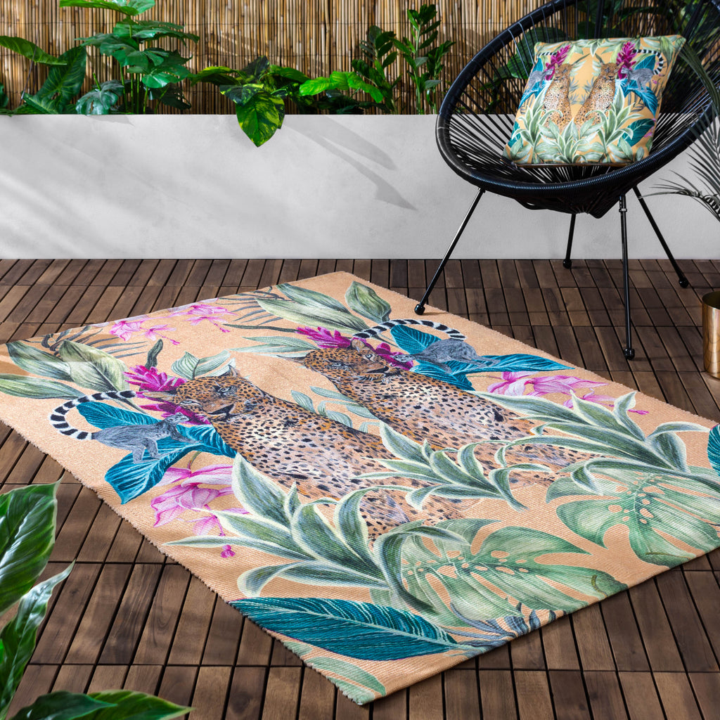 Kali Leopards Outdoor Washable Rug