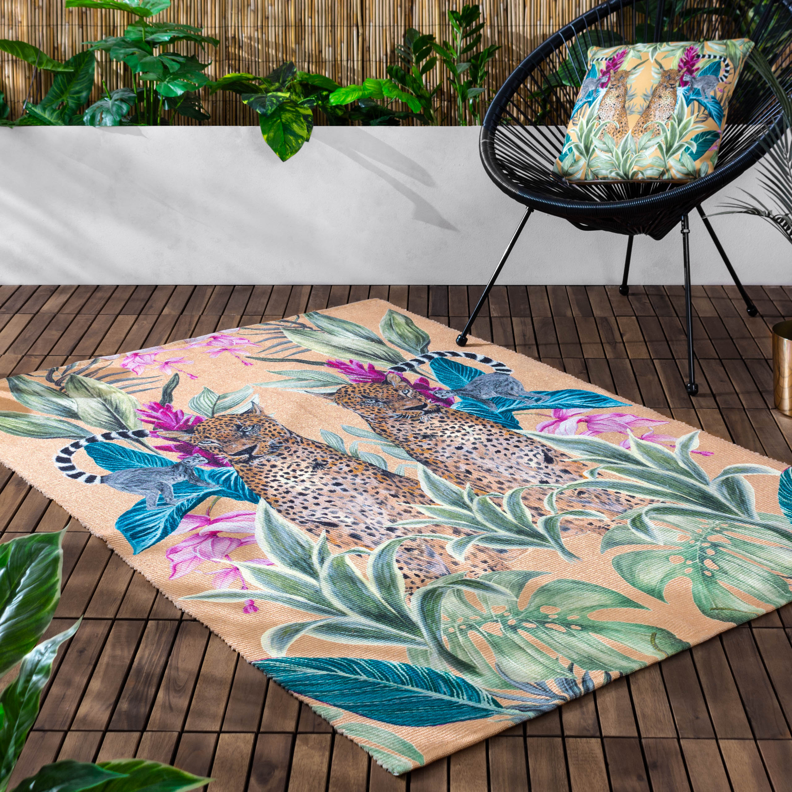 Kali Leopards Outdoor Washable Rug