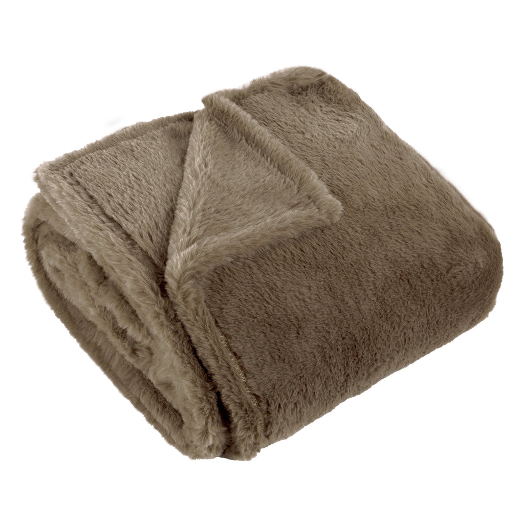 Kallu Double-Sided Faux-Fur Throw