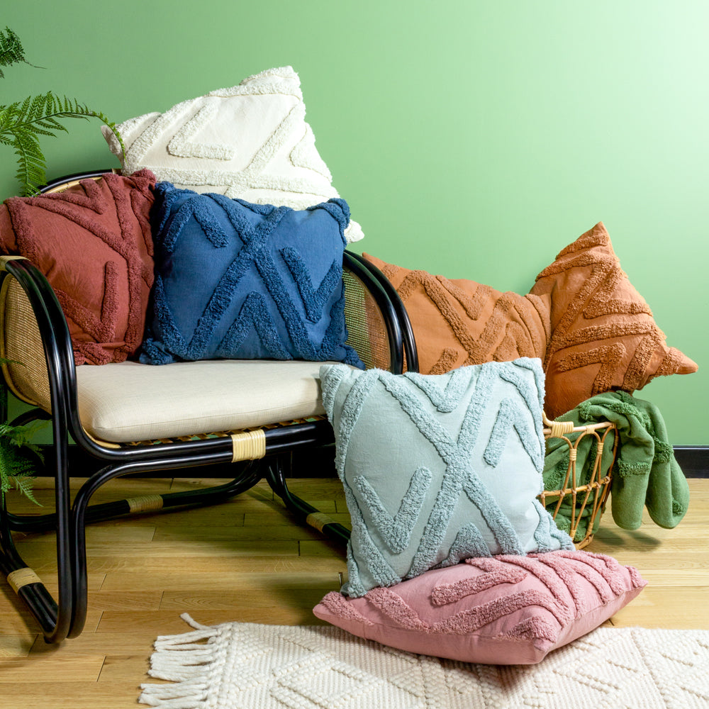 Kamjo Geometric Tufted Cushion