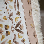 Kari Printed Ruche Fringe Cushion