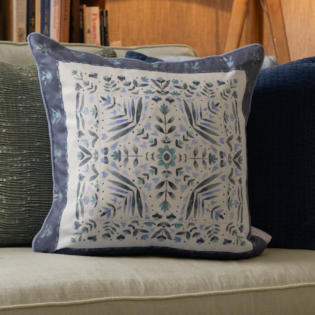 Kari Printed Piped Cushion