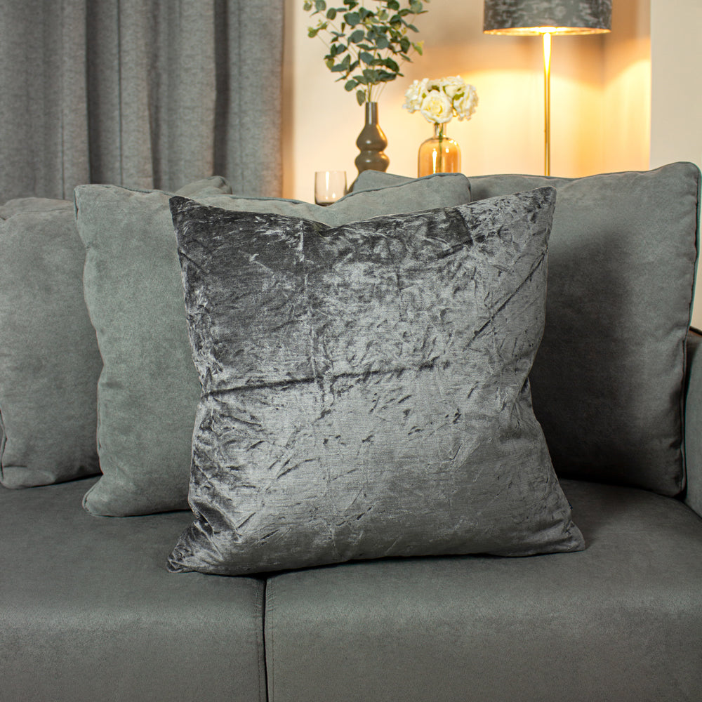 Kassaro Crushed Velvet Cushion