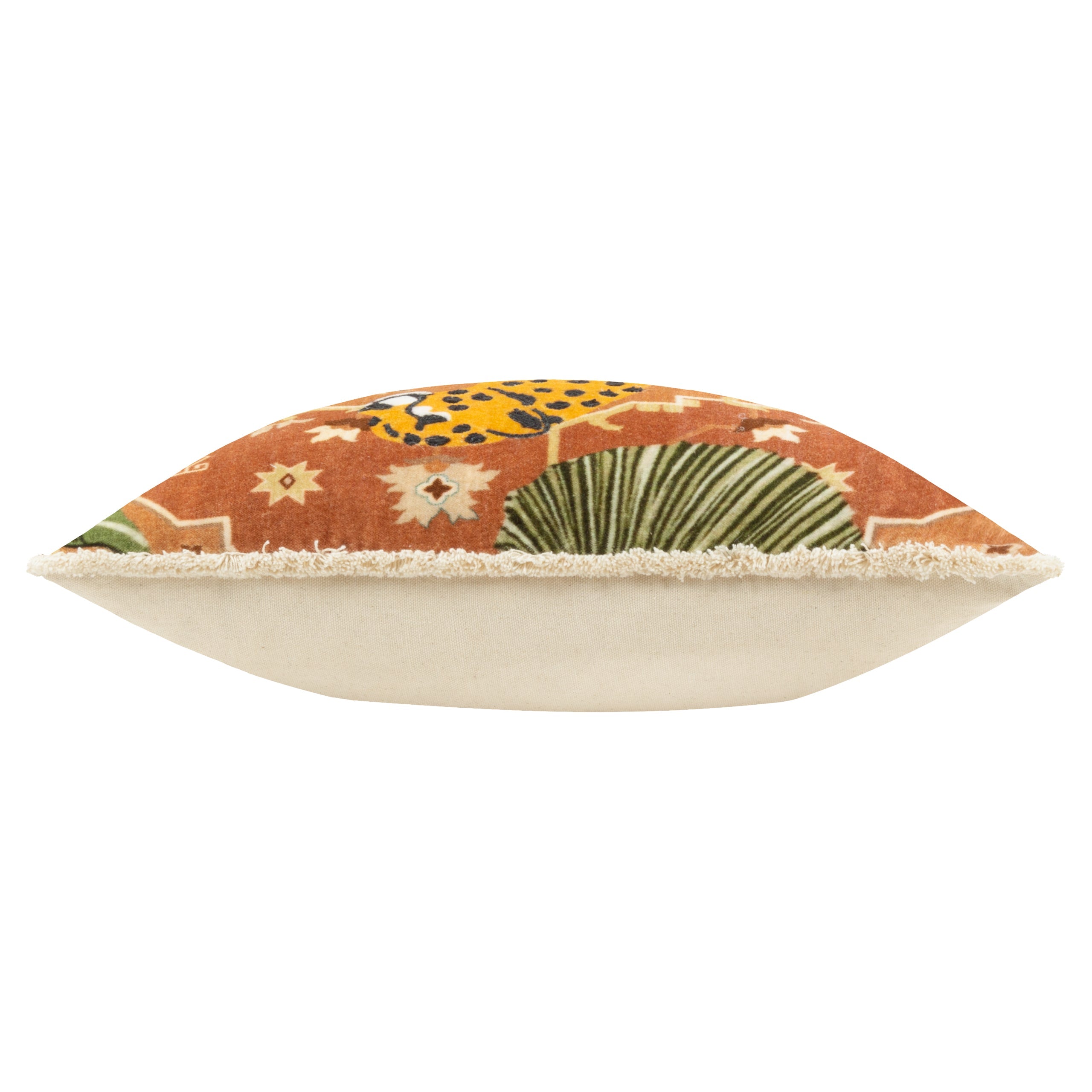 Kilim Cheetah Printed Velvet Cushion