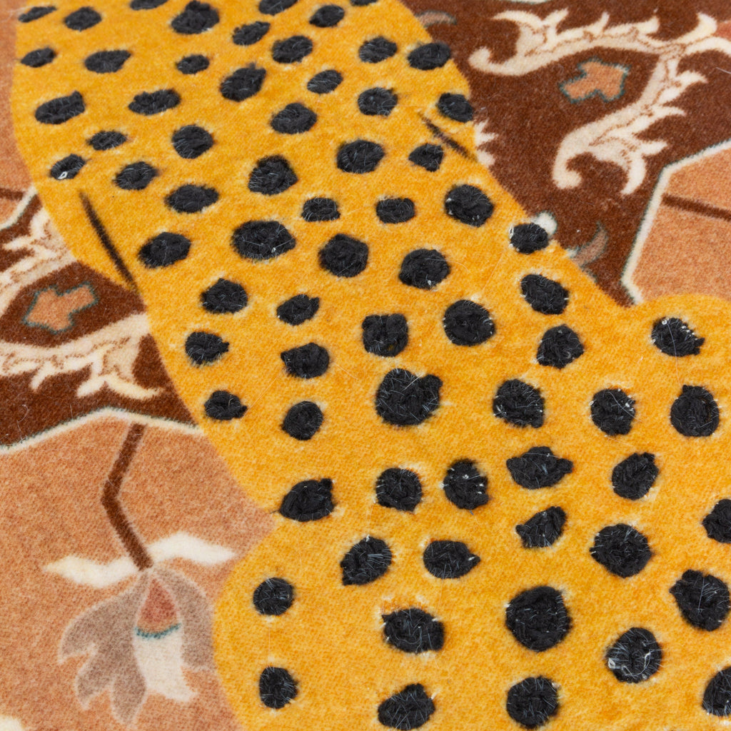 Kilim Cheetah Printed Velvet Cushion