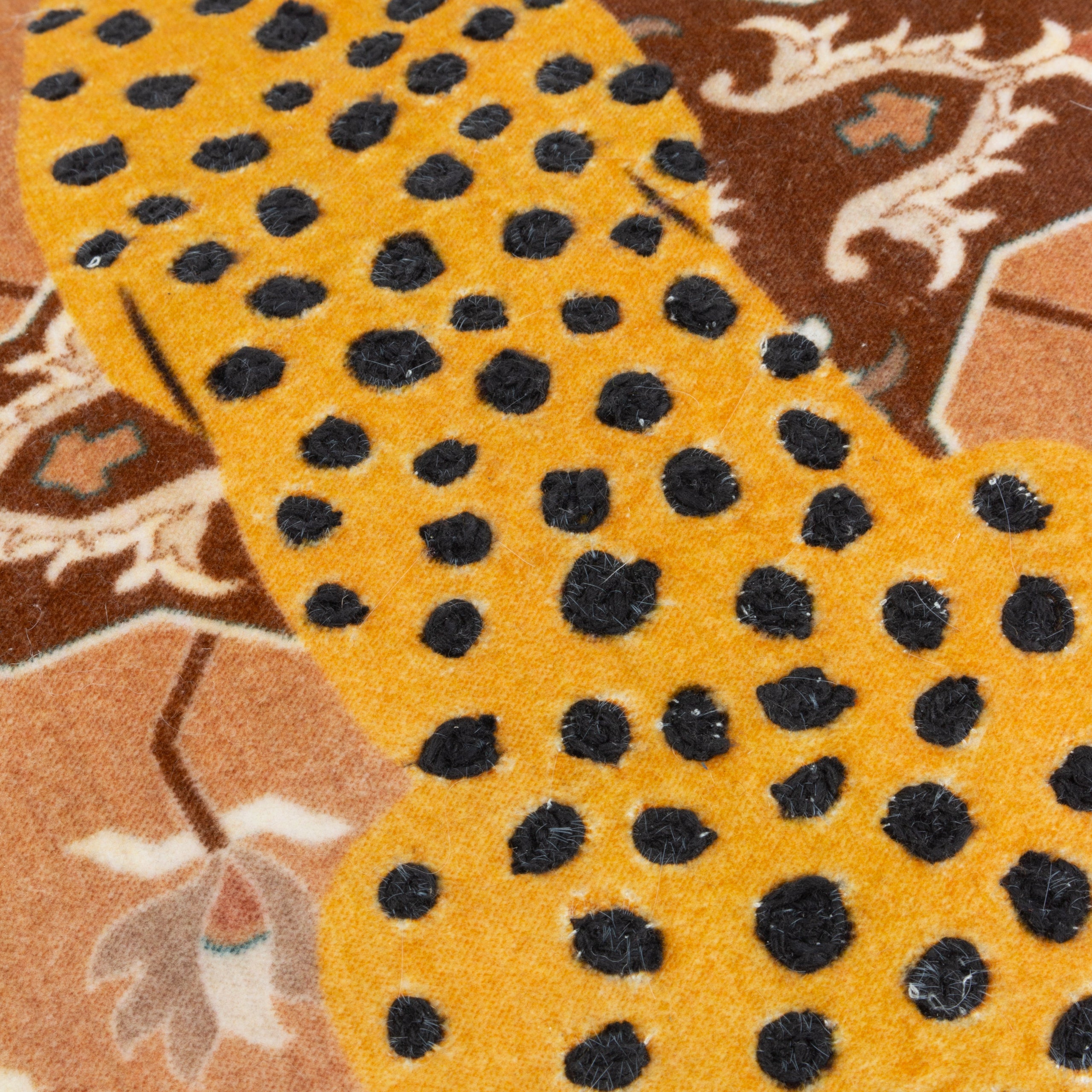 Kilim Cheetah Printed Velvet Cushion