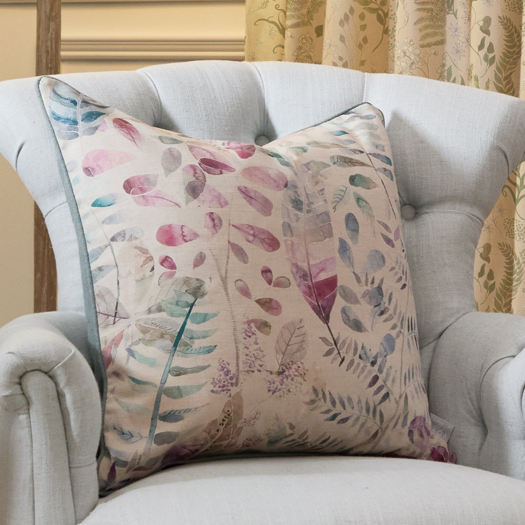 Kenton Printed Piped Cushion