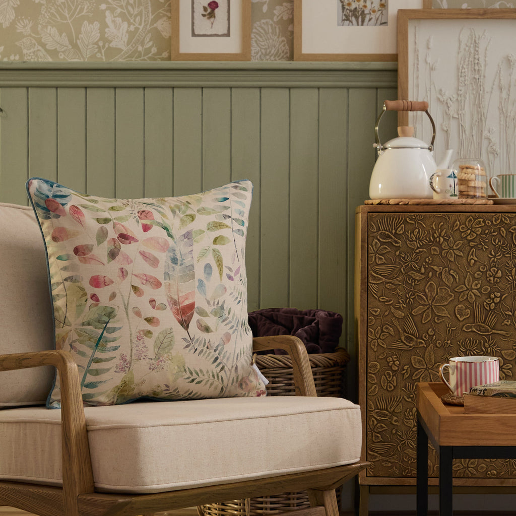 Kenton Printed Piped Cushion