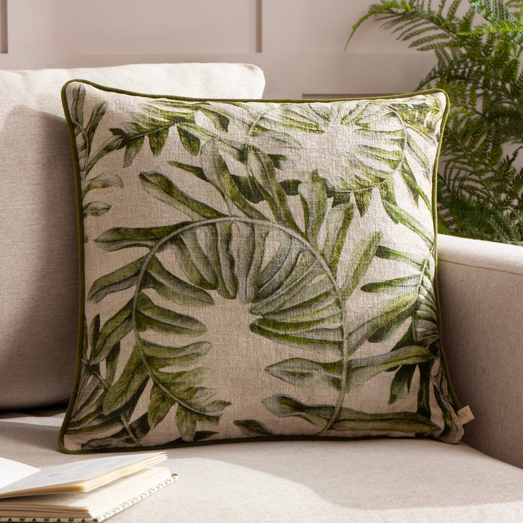 Kielder Forest  Printed Velvet Cushion