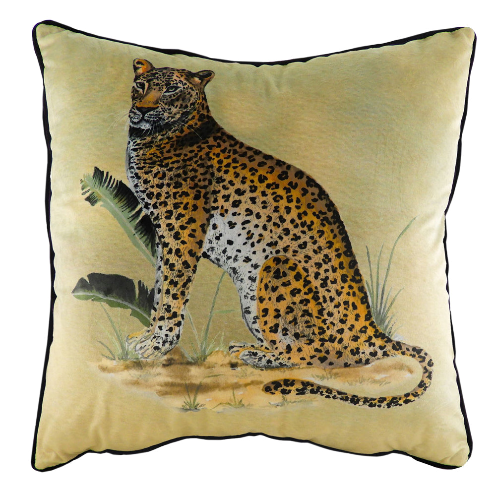 Kibale Jungle Leopard Cushion